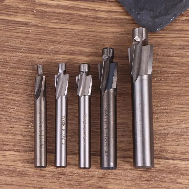 HSS Counterbore End Mill M3/M4/5/M6/M8 Slotting Tools Countersink Milling Cutter Countersunk Drill Flat Counterbore Drill Bit
HSS Counterbore End Mill M3/M4/5/M6/M8 Slotting Tools Countersink Milling Cutter Countersunk Drill Flat Counterbore Drill Bit