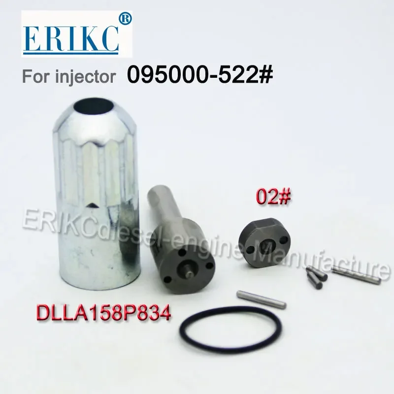ERIKC Injector Repair Kit Dlla158p834 Nozzle 02# Control Valve Plate for Common Rail Diesel injector 095000-5220 095000-5223
ERIKC Injector Repair Kit Dlla158p834 Nozzle 02# Control Valve Plate for Common Rail Diesel injector 095000-5220 095000-5223