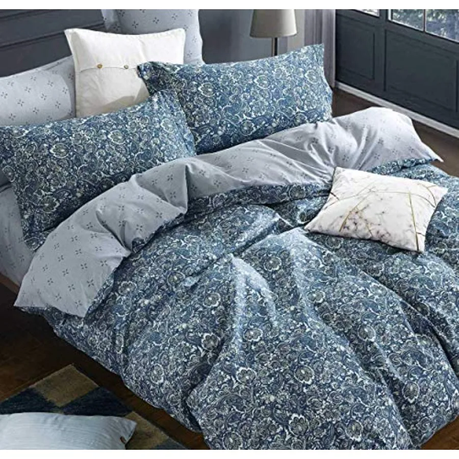 Duvet Cover Set 600 Thread Count Cotton Bedding Set -Paisley
Duvet Cover Set 600 Thread Count Cotton Bedding Set -Paisley