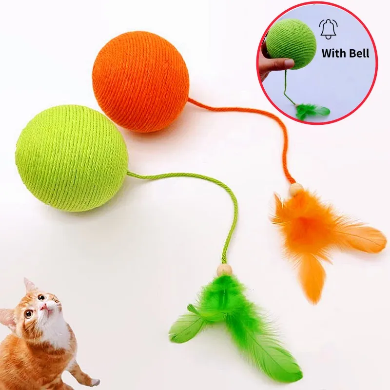 Cat Toy Feather Cat Toys Interactive Large Cotton Rope Ball Toys for Cats Sticks Cats Toy with Bell Teeth Grinding Pet Products
Cat Toy Feather Cat Toys Interactive Large Cotton Rope Ball Toys for Cats Sticks Cats Toy with Bell Teeth Grinding Pet Products