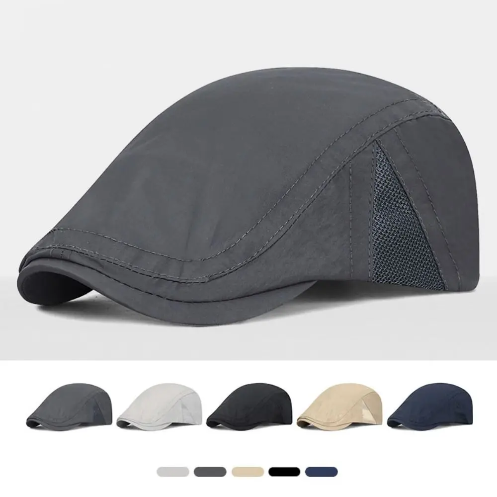 Casual Breathable Beret Men's Hat Mesh Adjustable Forward Cap Speed Drying Thin Sun Hats Spring Summer
Casual Breathable Beret Men's Hat Mesh Adjustable Forward Cap Speed Drying Thin Sun Hats Spring Summer