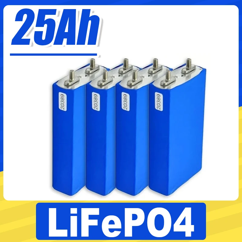 3.2V 25AH LiFePO4 lithium iron phosphate battery for 12V 24V 4S electric scooters, RVs, and solar energy storage systems
3.2V 25AH LiFePO4 lithium iron phosphate battery for 12V 24V 4S electric scooters, RVs, and solar energy storage systems