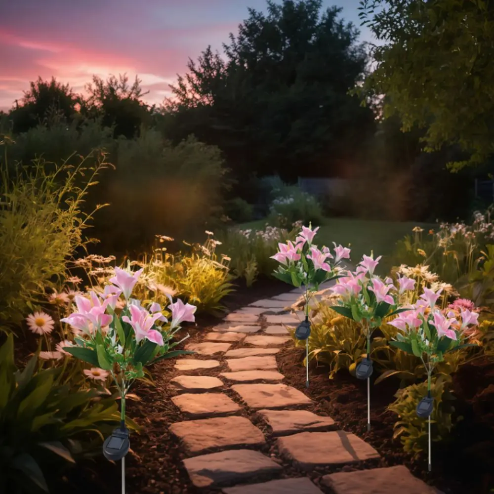 7 Heads Solar Flowers Garden Lights Waterproof LED Lights LED Outdoor Flower Decor Solar Powered Ground Spike Pathway Lighting
7 Heads Solar Flowers Garden Lights Waterproof LED Lights LED Outdoor Flower Decor Solar Powered Ground Spike Pathway Lighting