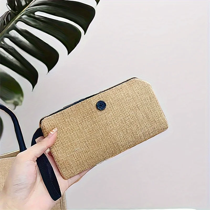 2 Pcs Fashionable Woven Women's Canvas Handbag, Large Capacity Printed Tote Bags, Suitable for Commuting and Travel
2 Pcs Fashionable Woven Women's Canvas Handbag, Large Capacity Printed Tote Bags, Suitable for Commuting and Travel