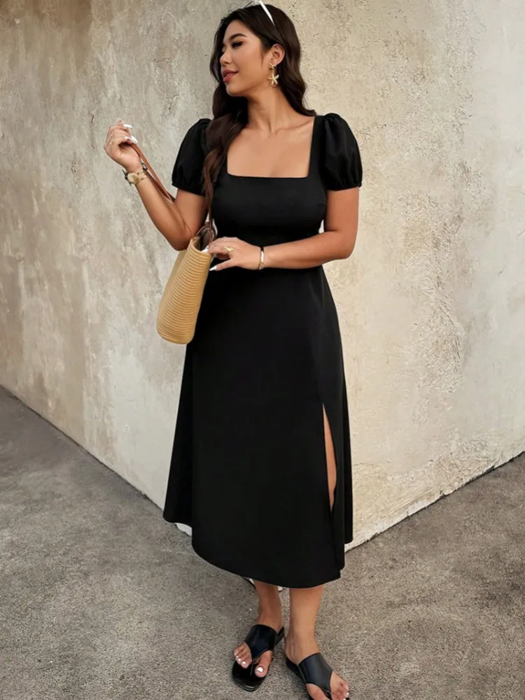 XL-4XL Plus Size Clothes Dresses Women Robes Spring Summer Short Sleeve Street Style Casual 3XL Big Size Oversized Midi Dress
XL-4XL Plus Size Clothes Dresses Women Robes Spring Summer Short Sleeve Street Style Casual 3XL Big Size Oversized Midi Dress