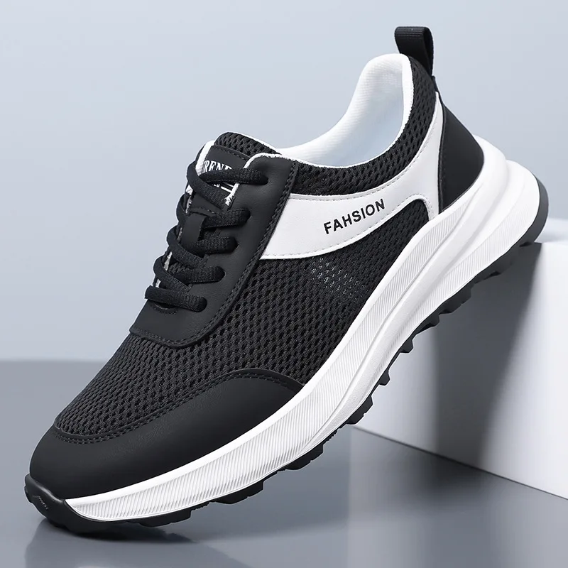 Summer Mesh Casual Sneakers for Man New Lace Designer Sports Running Shoes Male Fashion Solid Color Cow Leather Zapatos Hombre
Summer Mesh Casual Sneakers for Man New Lace Designer Sports Running Shoes Male Fashion Solid Color Cow Leather Zapatos Hombre