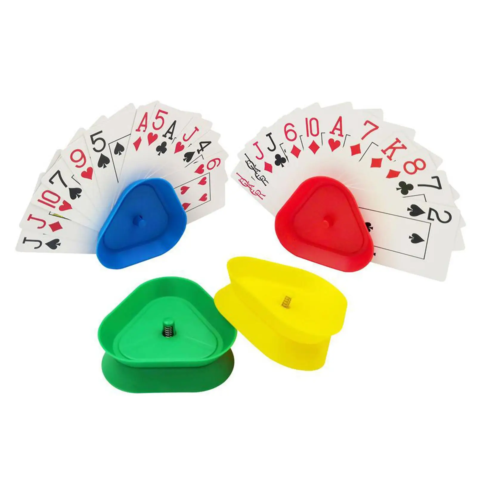 Playing Cards Triangle Shaped Holder, Poker Playing Card Rack Holder Set of 4, &
Playing Cards Triangle Shaped Holder, Poker Playing Card Rack Holder Set of 4, &