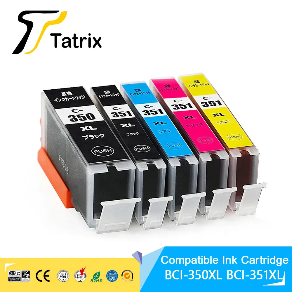 Tatrix BCI-350XL BCI-350 BCI 350 BCI-351XL BCI-351 BCI 351 Compatible Printer Ink Cartridge for Canon PIXUS MG5430/5530/ MG6730
Tatrix BCI-350XL BCI-350 BCI 350 BCI-351XL BCI-351 BCI 351 Compatible Printer Ink Cartridge for Canon PIXUS MG5430/5530/ MG6730