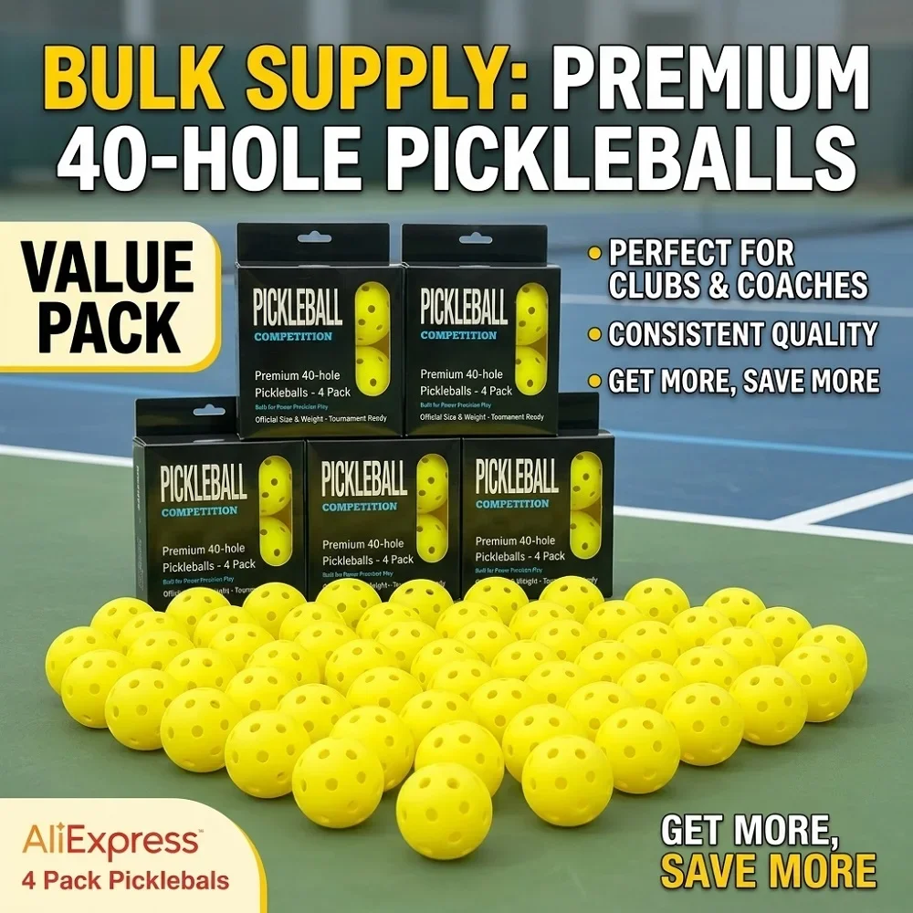 4 indoor pickleballs with 26 holes & 4 outdoor pickleballs with 40 holes, colorful durable 74mm training balls for practice and
4 indoor pickleballs with 26 holes & 4 outdoor pickleballs with 40 holes, colorful durable 74mm training balls for practice and