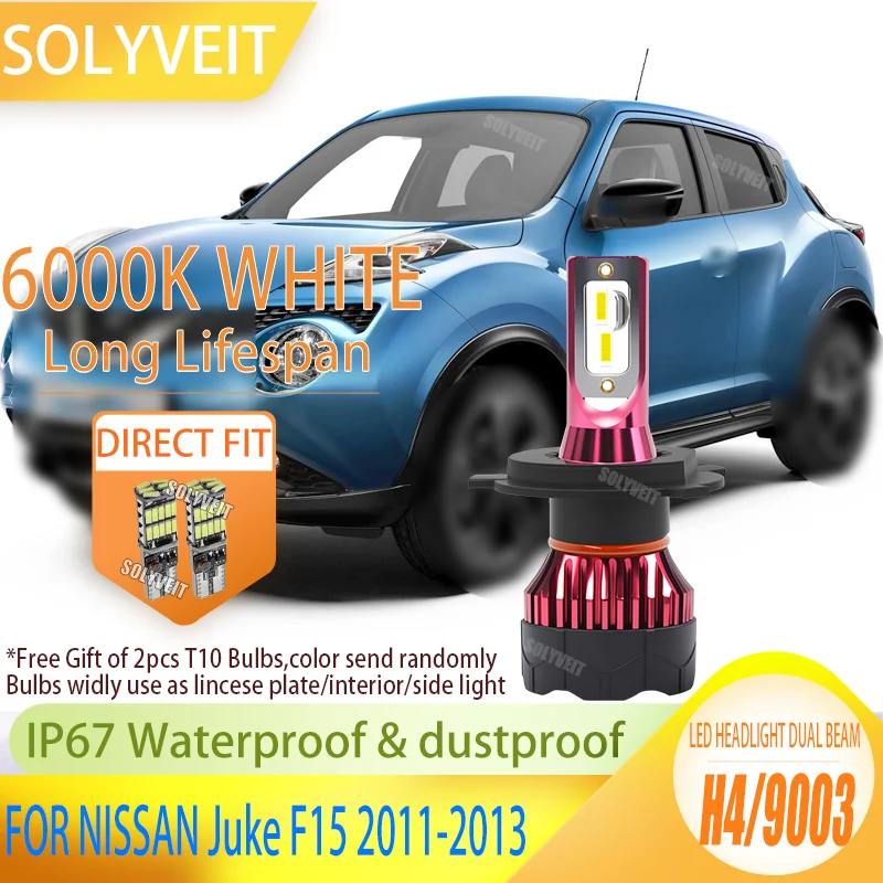 Экологичность и долговечность: премиальные светодиодные фары H4 с ресурсом 60000 часов, 6000K, IP67 для NISSAN Juke F15 2011, 2012, 2013 годов выпуска.
Экологичность и долговечность: премиальные светодиодные фары H4 с ресурсом 60000 часов, 6000K, IP67 для NISSAN Juke F15 2011, 2012, 2013 годов выпуска.
