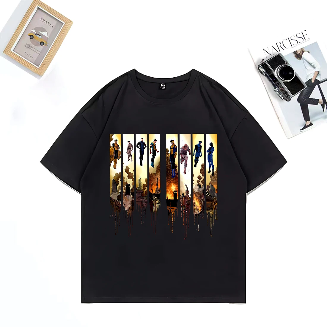 The Invincible war Comic Art Classic T Shirt man woman harajuku Oversized 100% Cotton short sleeve Summer Unisex Tops streetwear
The Invincible war Comic Art Classic T Shirt man woman harajuku Oversized 100% Cotton short sleeve Summer Unisex Tops streetwear