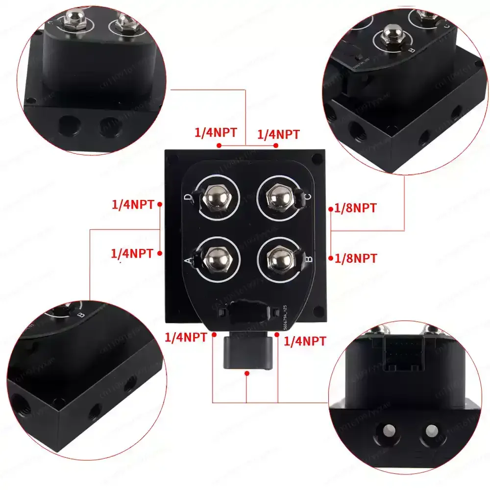 Air suspension four-way solenoid valve, automotive modified solenoid valve
Air suspension four-way solenoid valve, automotive modified solenoid valve