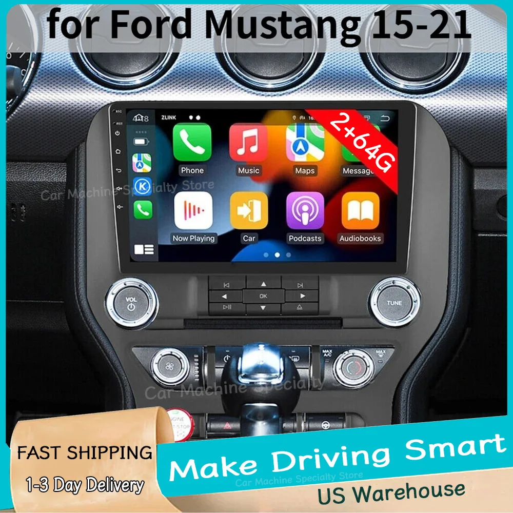 2+64G 9''Car Stereo Radio GPS Navi for Ford Mustang 2015-2021 Android15 with Carplay Android Auto Bluetooth WiFi FM/RDS DSP SWC
2+64G 9''Car Stereo Radio GPS Navi for Ford Mustang 2015-2021 Android15 with Carplay Android Auto Bluetooth WiFi FM/RDS DSP SWC