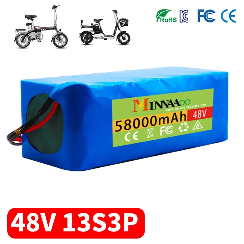 100% original 48v 1000Ah 1000w 13S3P Li-ion battery for electric scooter 54.6v battery with discharge BMS and charger
100% original 48v 1000Ah 1000w 13S3P Li-ion battery for electric scooter 54.6v battery with discharge BMS and charger