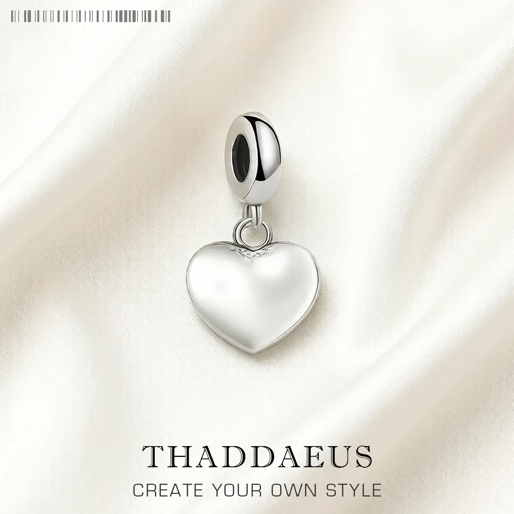 Heart 925 Sterling Silver Dangle Charm Pendant DIY Handmade Fashion Jewelry Findings Romantic Accessories For Women
Heart 925 Sterling Silver Dangle Charm Pendant DIY Handmade Fashion Jewelry Findings Romantic Accessories For Women