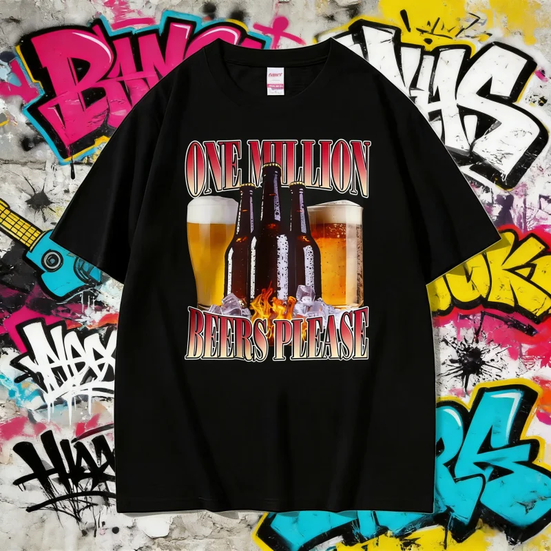 2025 Summer Bar Party Humor Funny Drinking Beer Please Graphic Men's High Street Pop 100% Pure Cotton Printed T-shirt Unisex
2025 Summer Bar Party Humor Funny Drinking Beer Please Graphic Men's High Street Pop 100% Pure Cotton Printed T-shirt Unisex