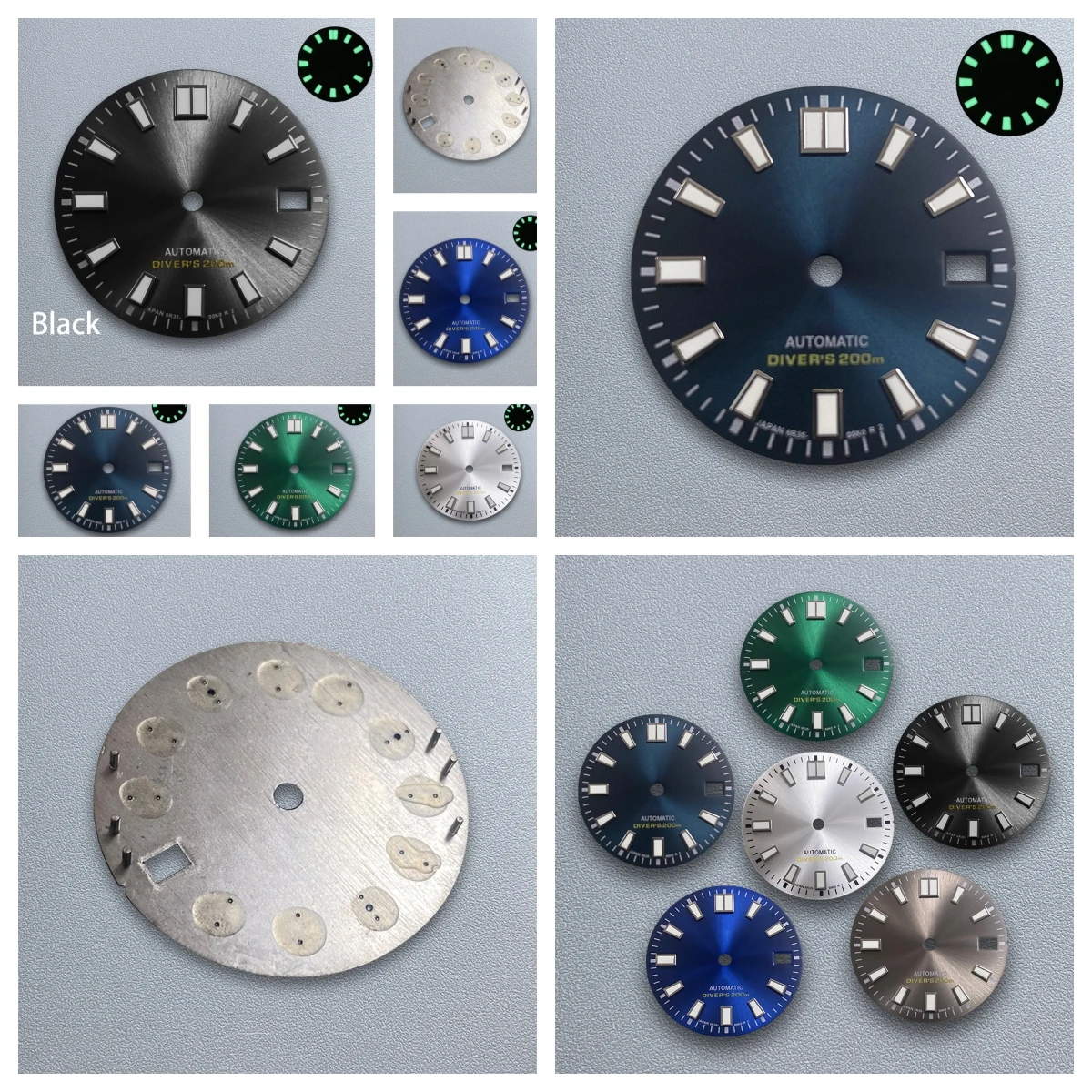 28.5mm S Logo Sunray Dial Suitable For NH35/NH36 Japanese Movement C3 Green Luminous High Quality Watches Modified Accessories
28.5mm S Logo Sunray Dial Suitable For NH35/NH36 Japanese Movement C3 Green Luminous High Quality Watches Modified Accessories