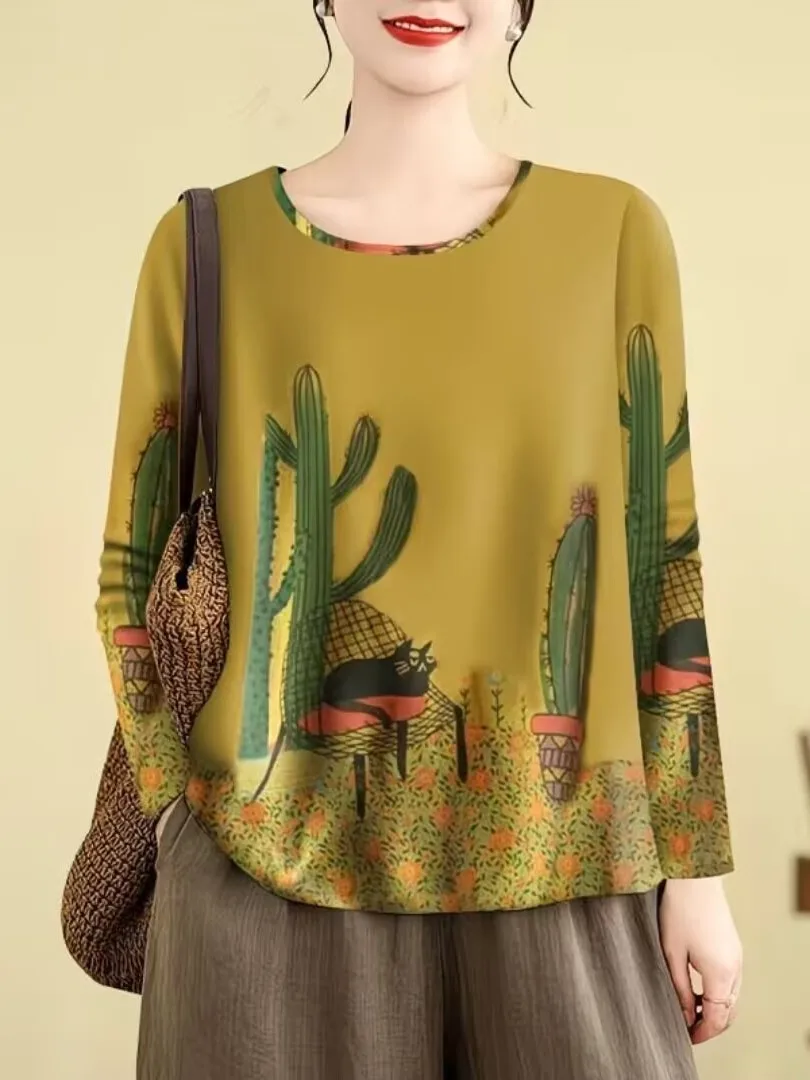 Faionable Mommy Base irt round Ne Women's T-irt Belly Covering Long Sve Printed Comfortable Casual Wear
Faionable Mommy Base irt round Ne Women's T-irt Belly Covering Long Sve Printed Comfortable Casual Wear