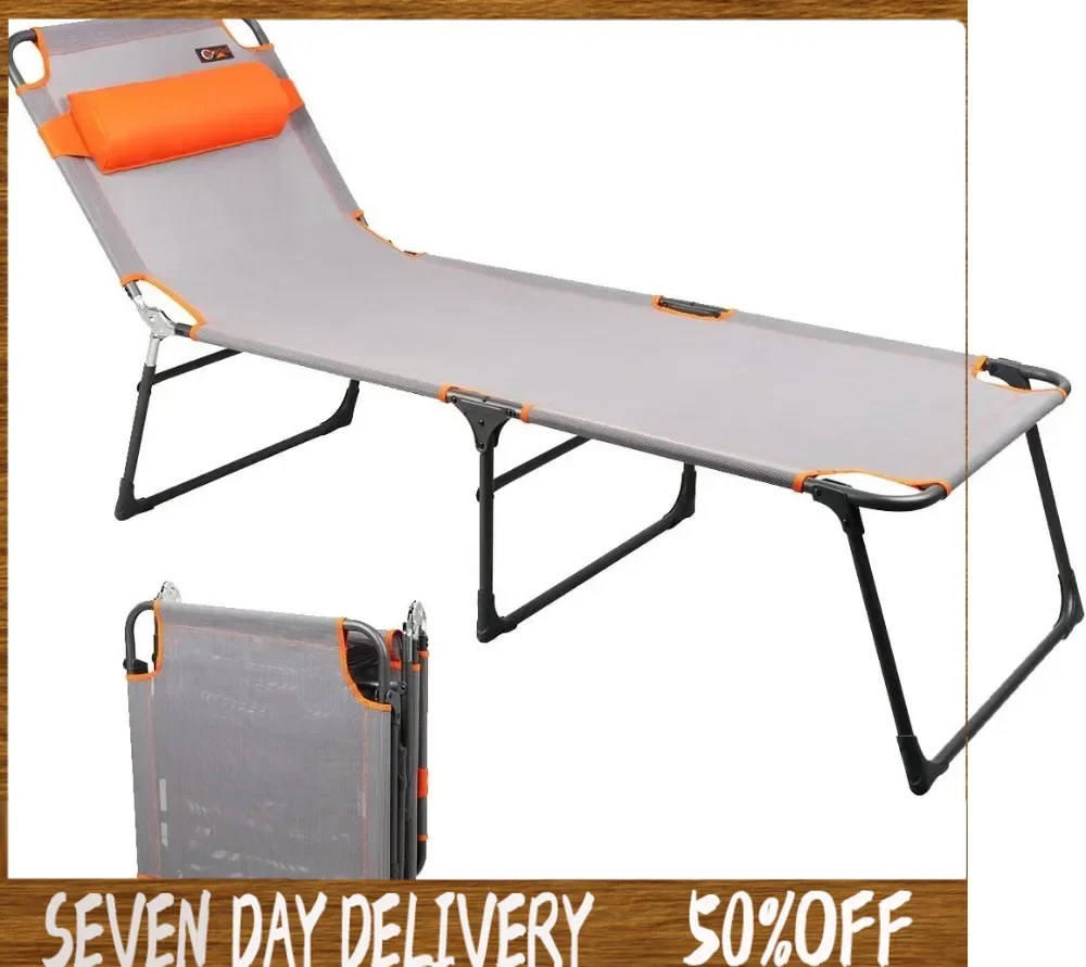 Adjustable Portable Cot for Adults, Folding Chair, 4-Position Recliner with 250lbs Weight Capacity Lounger, Travel, Camping,
Adjustable Portable Cot for Adults, Folding Chair, 4-Position Recliner with 250lbs Weight Capacity Lounger, Travel, Camping,