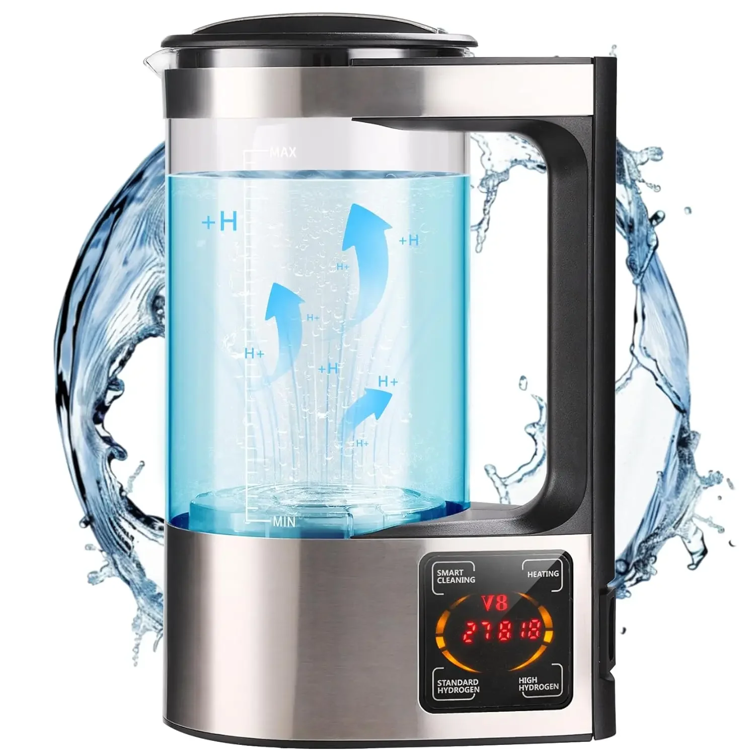 Hydrogen Water Machine Generator | 1800 PPB High Concentration, Portable Hydrogen Water Maker with SPE and PEM Technology for Ho
Hydrogen Water Machine Generator | 1800 PPB High Concentration, Portable Hydrogen Water Maker with SPE and PEM Technology for Ho