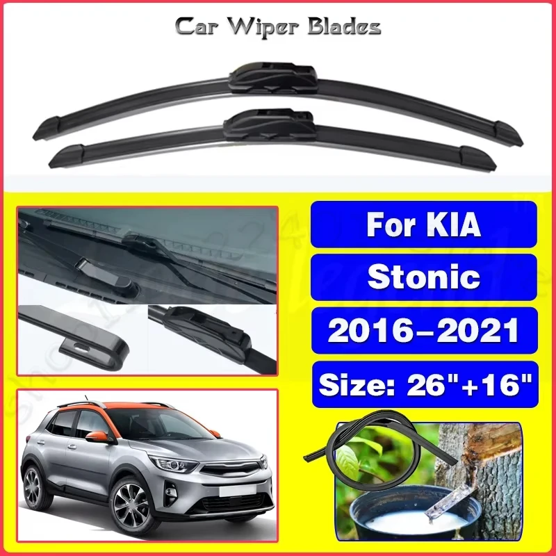 For Kia Stonic 2016-2021 2017 2018 2019 2020 2021 Windscreen Window Accessories 26"+16" Silent upgrade version
For Kia Stonic 2016-2021 2017 2018 2019 2020 2021 Windscreen Window Accessories 26"+16" Silent upgrade version