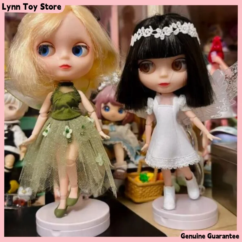 Genuine 15cm Blythe Lace Angel Forest Fairy Bunny Girl Joints Movable Doll Official Decoration Small Cloth Doll Christmas Gift
Genuine 15cm Blythe Lace Angel Forest Fairy Bunny Girl Joints Movable Doll Official Decoration Small Cloth Doll Christmas Gift
