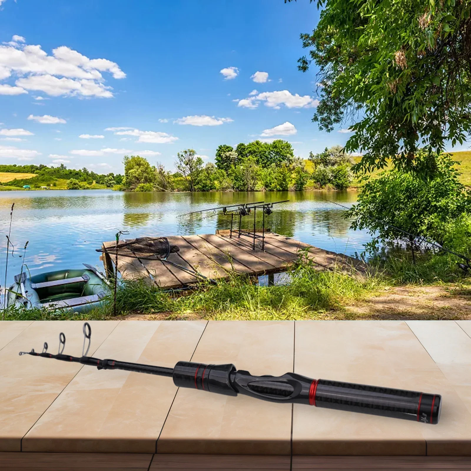 Brand New Lure Rod Fishing Rod Fishing Tackle Bag Red Eye Retractable White Stripes Clear Signal Easy Bait Hanging
Brand New Lure Rod Fishing Rod Fishing Tackle Bag Red Eye Retractable White Stripes Clear Signal Easy Bait Hanging