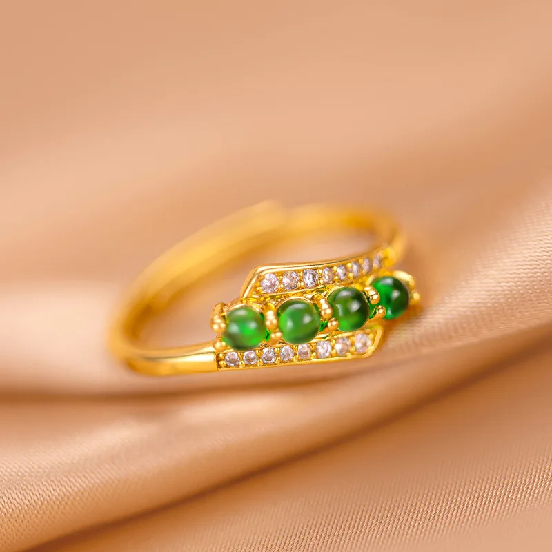 Light Luxury Unique Emerald Ring Fashion Minimalist Micro Paved Chalcedony Zircon Adjustable Open Ring For Women Daily Wear Exqu
Light Luxury Unique Emerald Ring Fashion Minimalist Micro Paved Chalcedony Zircon Adjustable Open Ring For Women Daily Wear Exqu