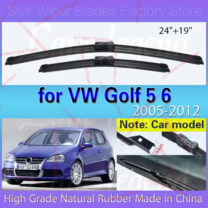 Car Wiper Blades for VW Golf 5 6 2005 - 2012 Front Windscreen Windshield Rubber Car Accessories 2008 2009 2010 2011 2012 24"+19"
Car Wiper Blades for VW Golf 5 6 2005 - 2012 Front Windscreen Windshield Rubber Car Accessories 2008 2009 2010 2011 2012 24"+19"