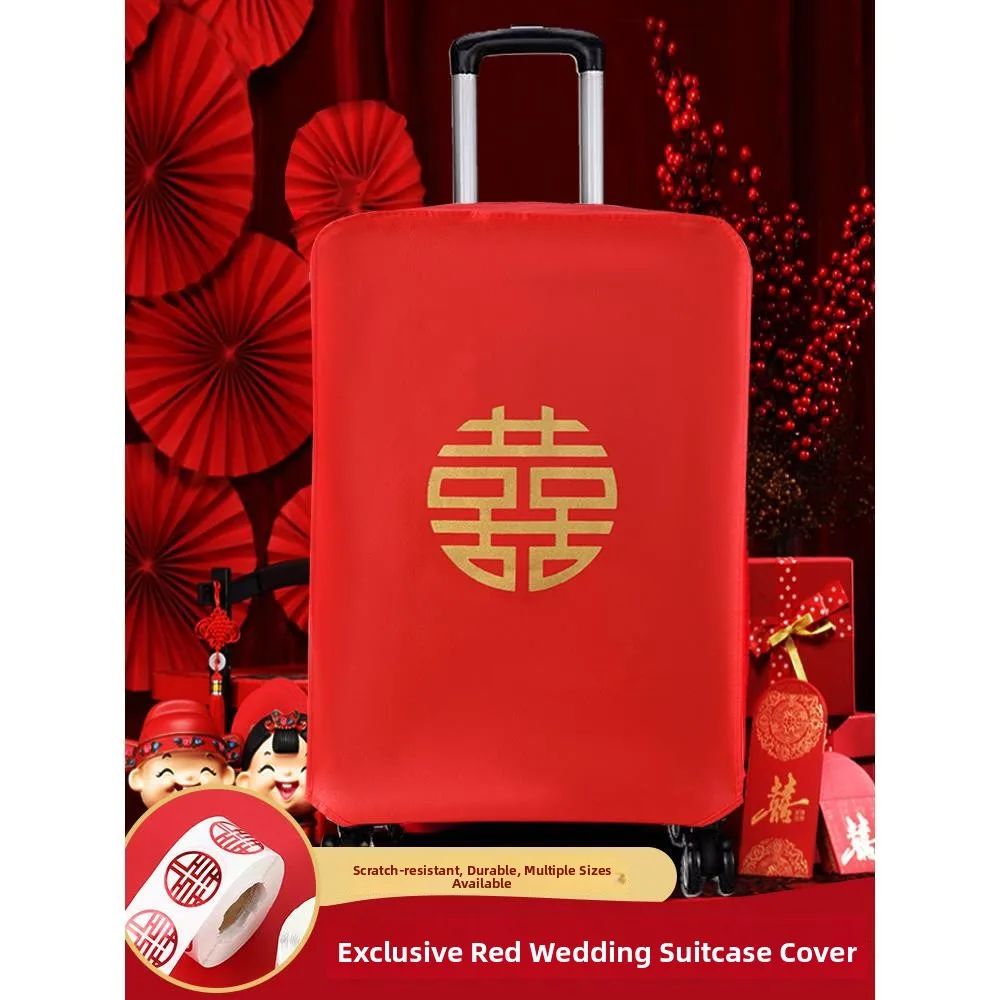 Red Luggage Protector Cover Wedding Celebration Password Suitcase Dust Bag Happiness Character Leather Bag Accessories
Red Luggage Protector Cover Wedding Celebration Password Suitcase Dust Bag Happiness Character Leather Bag Accessories