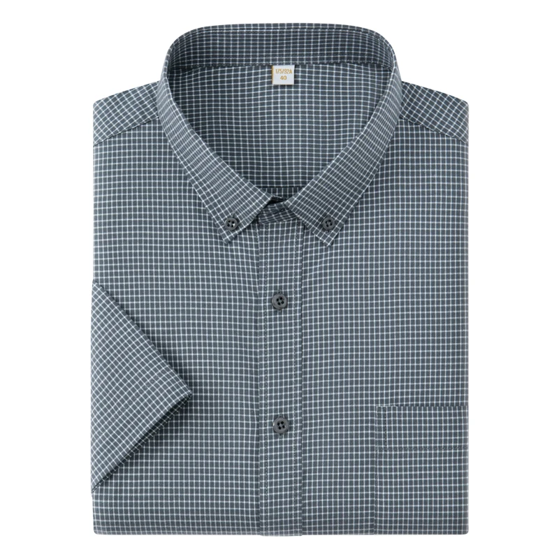 Men's short-sleeved cotton shirt high-quality pure cotton Oxford fabric, men's casual checkered style, versatile and comfortable
Men's short-sleeved cotton shirt high-quality pure cotton Oxford fabric, men's casual checkered style, versatile and comfortable