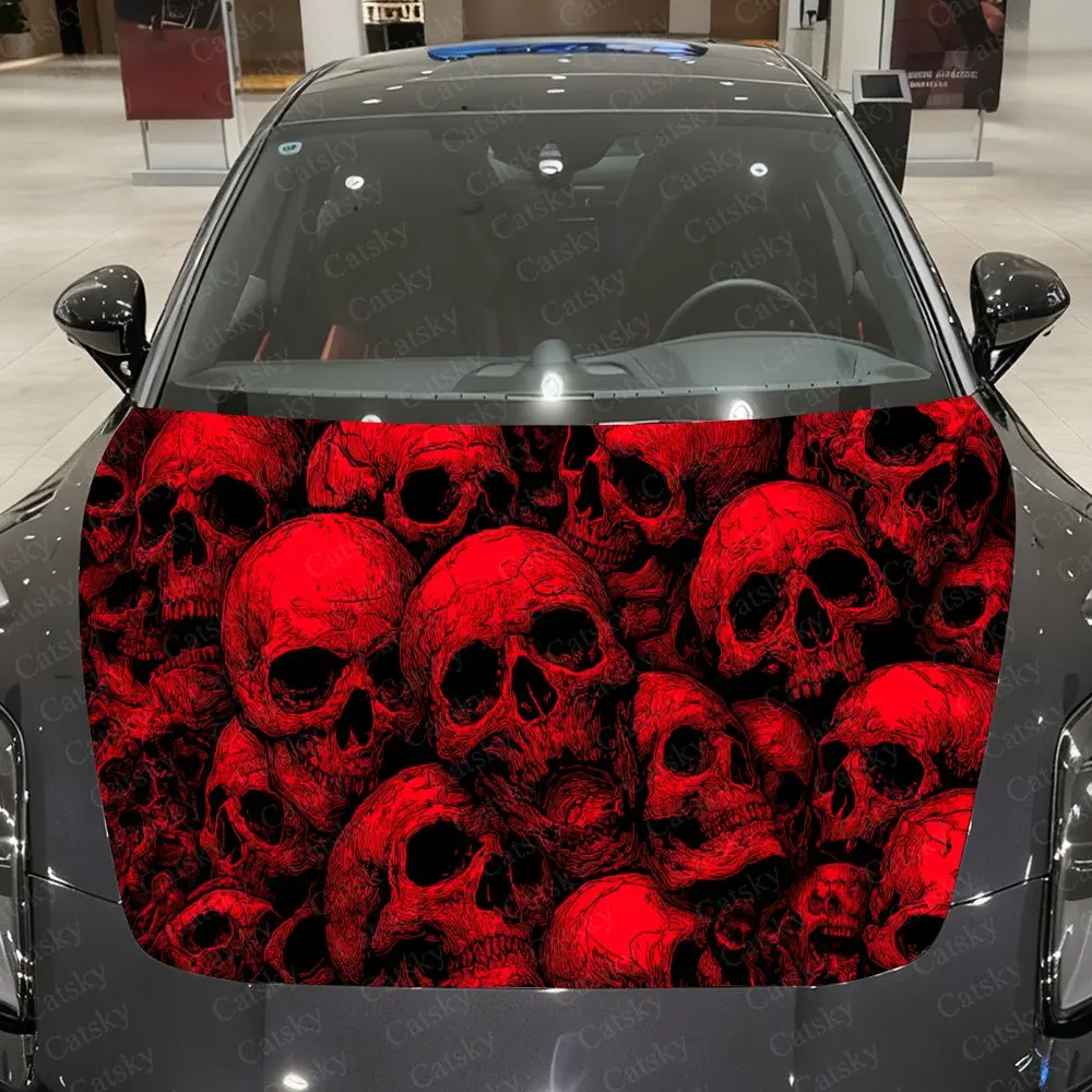 Crimson Skull Tide Car Vinyl Wrap, PVC Waterproof Car Hood Sticker, Self-Adhesive Scratch-Resistant Stickers
Crimson Skull Tide Car Vinyl Wrap, PVC Waterproof Car Hood Sticker, Self-Adhesive Scratch-Resistant Stickers