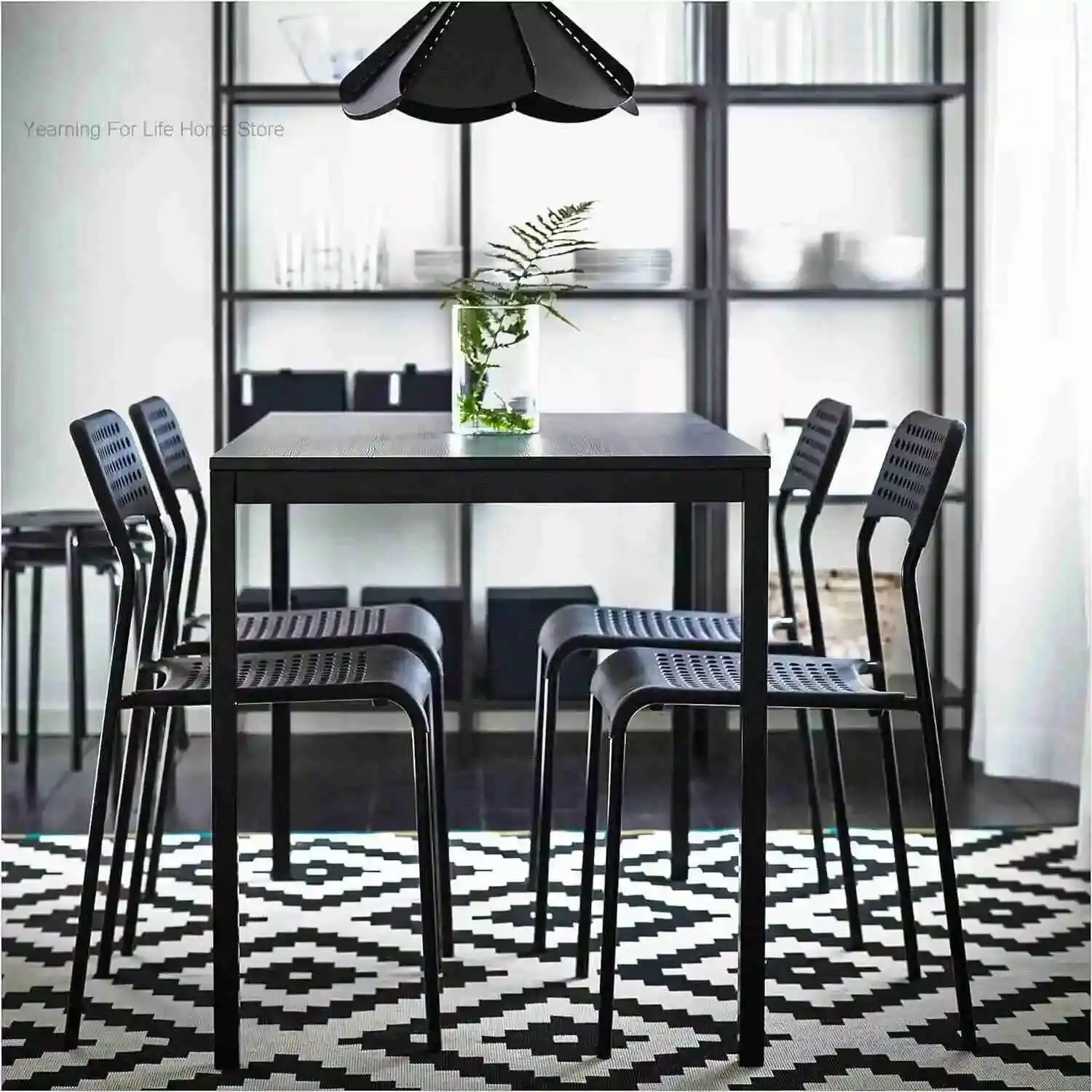 Formwell dining table 110*70 set with 4 chairs MDF in Melamine with metal legs in powder coated, simplicity dining room set
Formwell dining table 110*70 set with 4 chairs MDF in Melamine with metal legs in powder coated, simplicity dining room set