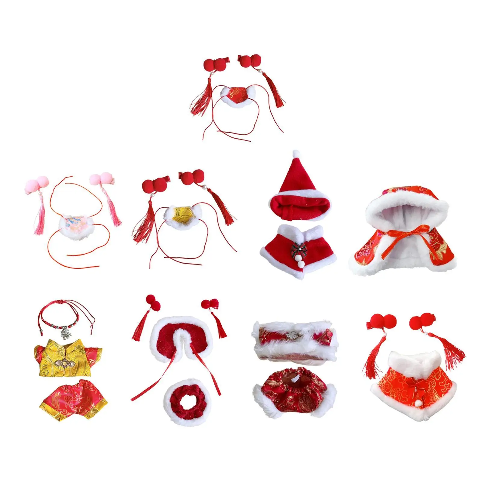 Xmas Doll Outfits Plush Doll Clothing Soft DIY Doll Clothes Makes Your Own Dolls for 17cm Doll New Year Gifts Halloween Gifts
Xmas Doll Outfits Plush Doll Clothing Soft DIY Doll Clothes Makes Your Own Dolls for 17cm Doll New Year Gifts Halloween Gifts