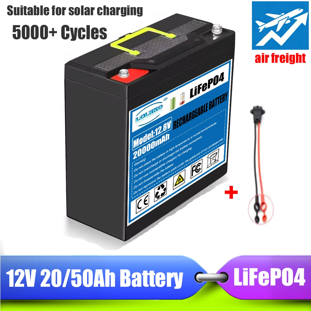 LiFePO4 12V 50Ah Battery With 30A BMS Deep Cycle For Power Wheels Fish Finder Lighting Supply Lithium Battery Power display
LiFePO4 12V 50Ah Battery With 30A BMS Deep Cycle For Power Wheels Fish Finder Lighting Supply Lithium Battery Power display