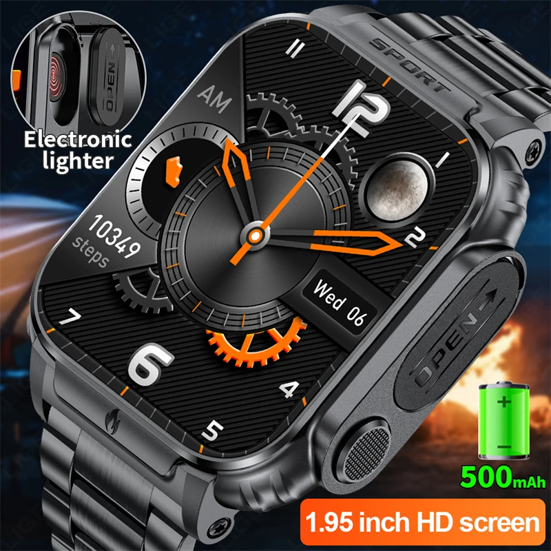 LIGE Lighter Smart Watch Men 1.95'' Large Screen Bluetooth Call Waterproof 500mah Battery Outdoor Sports Fitness Smartwatch 2025
LIGE Lighter Smart Watch Men 1.95'' Large Screen Bluetooth Call Waterproof 500mah Battery Outdoor Sports Fitness Smartwatch 2025