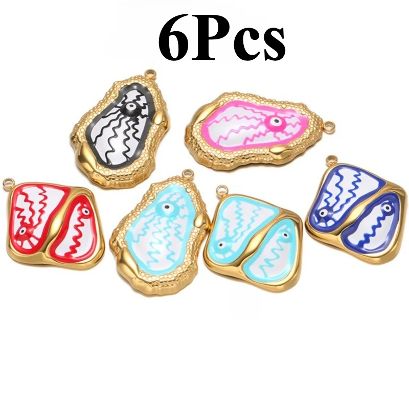 4pcs Stainless Steel Enamel Eyes Charms Irregular Pendant for Jewelry Making DIY Necklace Earrings Keychain Accessories
4pcs Stainless Steel Enamel Eyes Charms Irregular Pendant for Jewelry Making DIY Necklace Earrings Keychain Accessories