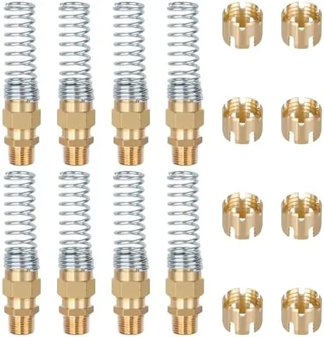 Brass DOT Air Brake Hose Fitting 3/8” x 1/2” Male with Spring Guard for Semi Trucks – 8 Pack
Brass DOT Air Brake Hose Fitting 3/8” x 1/2” Male with Spring Guard for Semi Trucks – 8 Pack