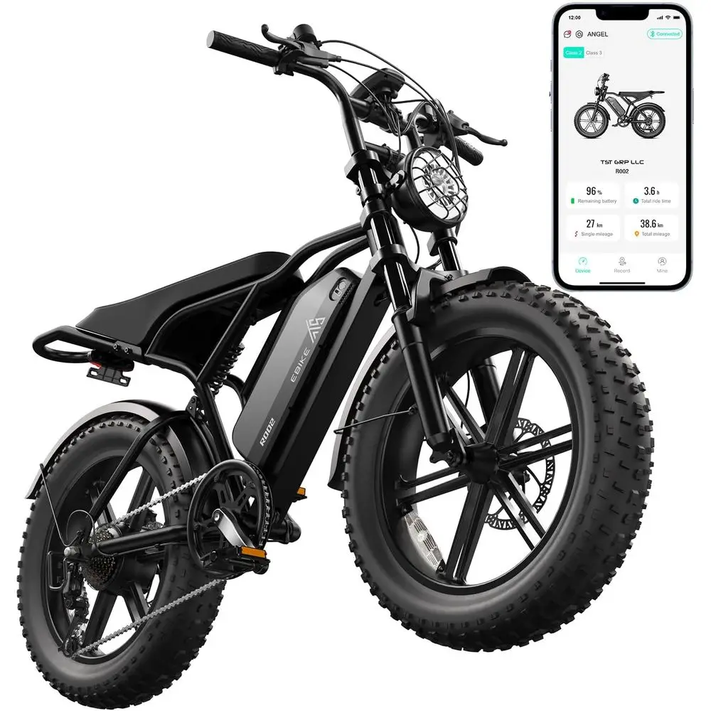 All-Terrain 1500W Peak 20 Tire Electric Bike - 60-110 Miles Range, 28 MPH, 48V 15/25AH Battery
All-Terrain 1500W Peak 20 Tire Electric Bike - 60-110 Miles Range, 28 MPH, 48V 15/25AH Battery