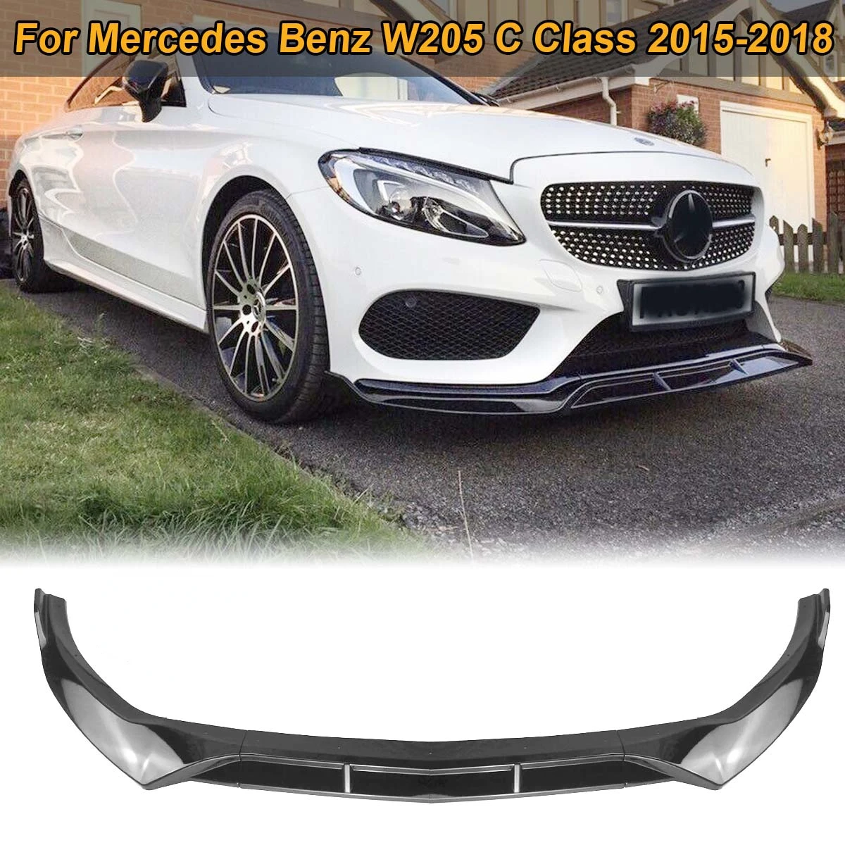 Black Front Bumper Lip Spoiler Splitter Deflector Body Kit Guards For Mercedes Benz C Class W205 Sport 2015-2019 Car Accessories
Black Front Bumper Lip Spoiler Splitter Deflector Body Kit Guards For Mercedes Benz C Class W205 Sport 2015-2019 Car Accessories