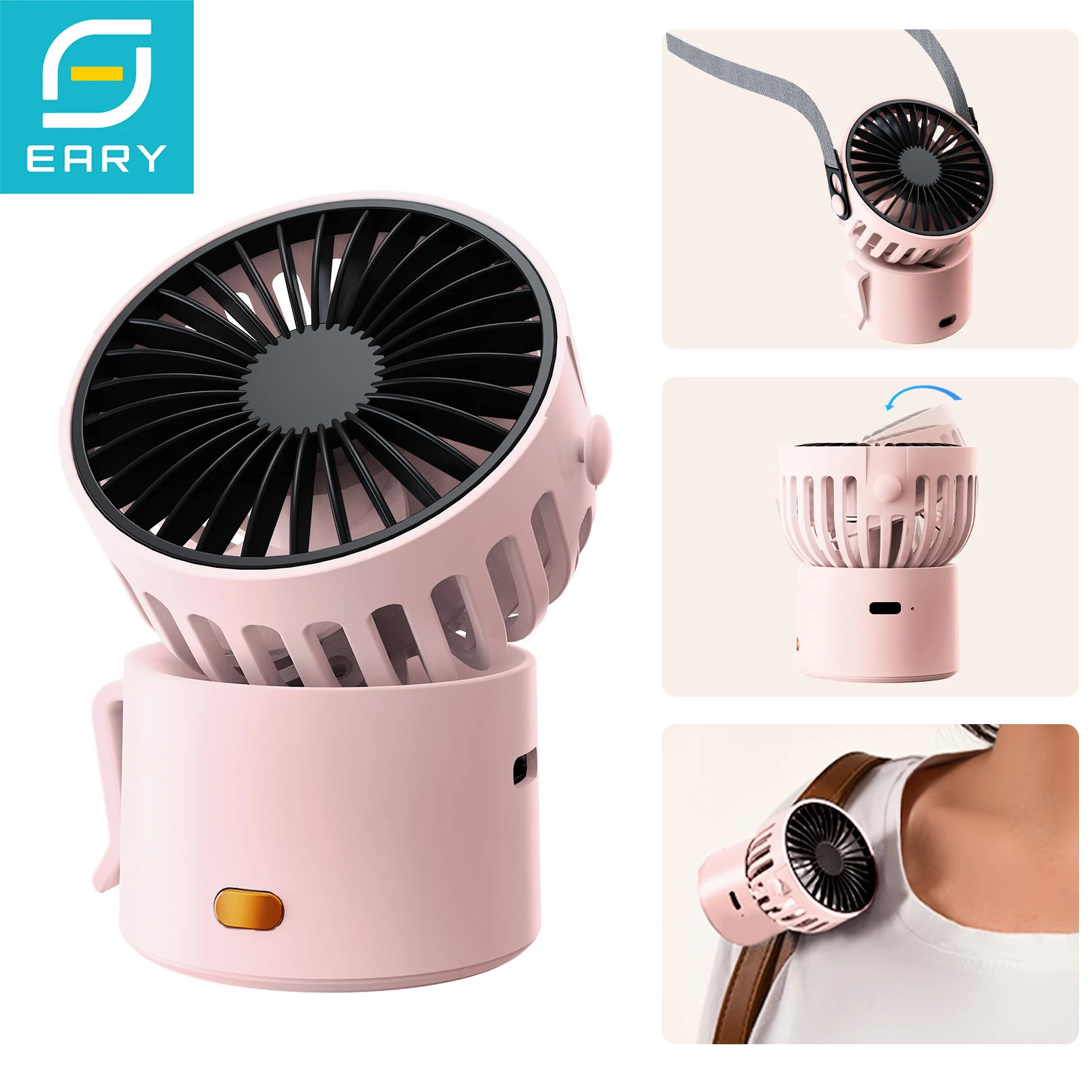 Eary Portable Handheld Fan With 1000mAh Battery Usb Rechargeable 3 Wind Speed Quiet Personal Fan Powerful Air Conditioner Fan
Eary Portable Handheld Fan With 1000mAh Battery Usb Rechargeable 3 Wind Speed Quiet Personal Fan Powerful Air Conditioner Fan
