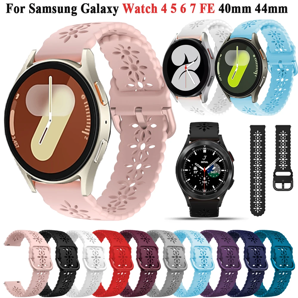 Silicone Lace Bands for Samsung Watch 7 6 5 pro 4 44mm 40mm 45mm FE Sport Bracelet For Galaxy 6 4 Classic 43 47mm 42 46mm Strap
Silicone Lace Bands for Samsung Watch 7 6 5 pro 4 44mm 40mm 45mm FE Sport Bracelet For Galaxy 6 4 Classic 43 47mm 42 46mm Strap