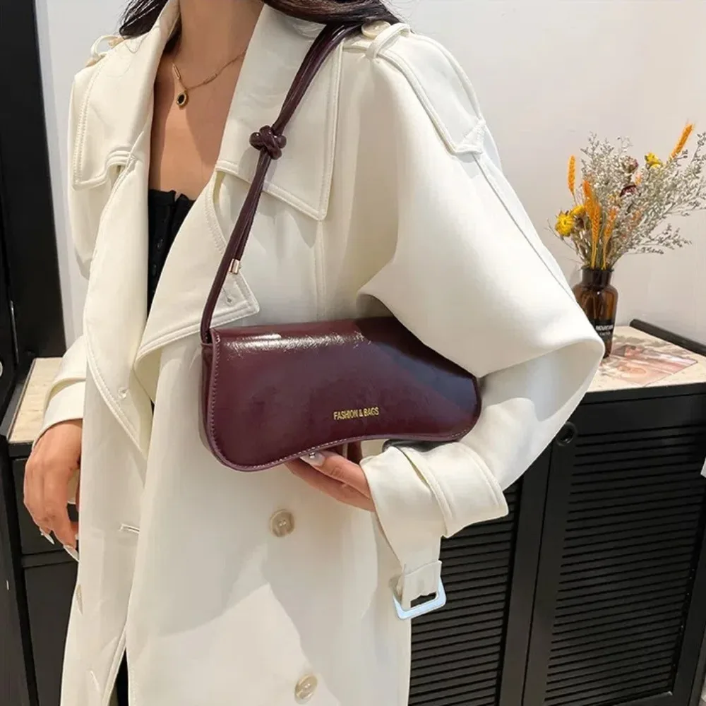 New Handbags Shoulder Bags PU Leather Small Underarm Bags Solid Color Top-handle Bags Ladies
New Handbags Shoulder Bags PU Leather Small Underarm Bags Solid Color Top-handle Bags Ladies