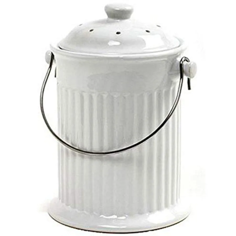 1 Gallon Ceramic Compost Keeper, One Size
1 Gallon Ceramic Compost Keeper, One Size