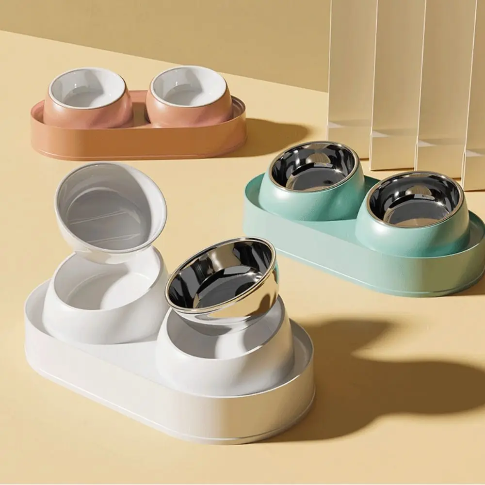 Slanted Mouth Pet Feeding Double Bowls Portable Cute Dog Food Basin Anti-Slip Large Capacity Pet Drinking Feeder Neck Protection
Slanted Mouth Pet Feeding Double Bowls Portable Cute Dog Food Basin Anti-Slip Large Capacity Pet Drinking Feeder Neck Protection