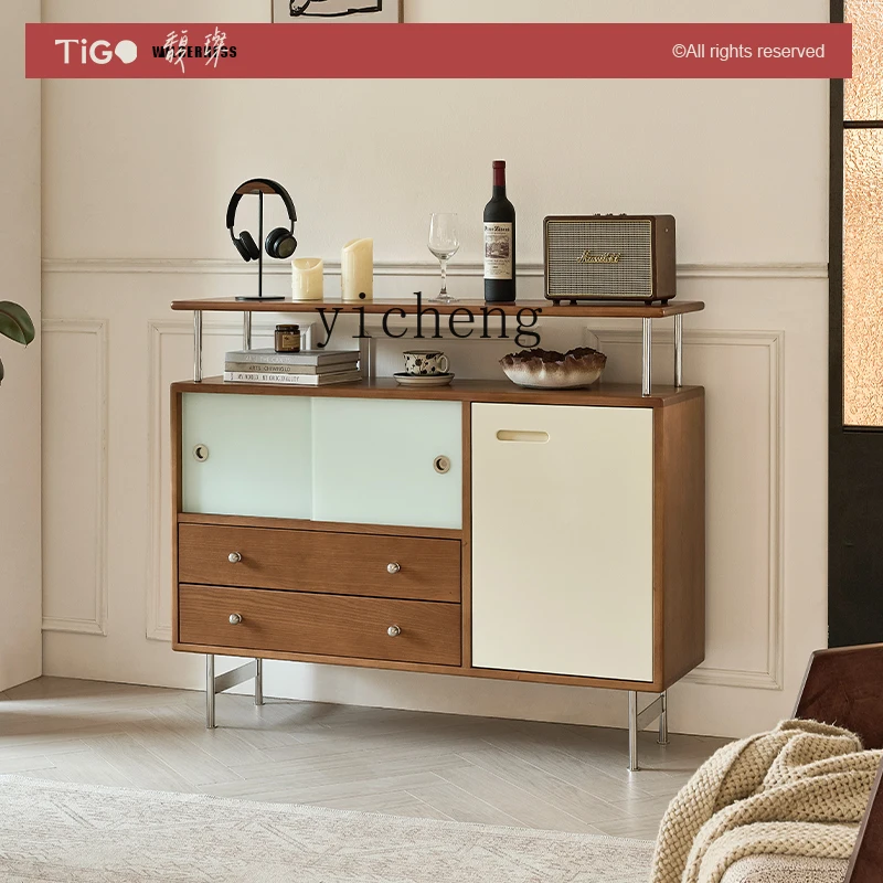 Zz retro solid wood dining side cabinet, antique cherry wood integrated storage against the wall, small apartment storage
Zz retro solid wood dining side cabinet, antique cherry wood integrated storage against the wall, small apartment storage