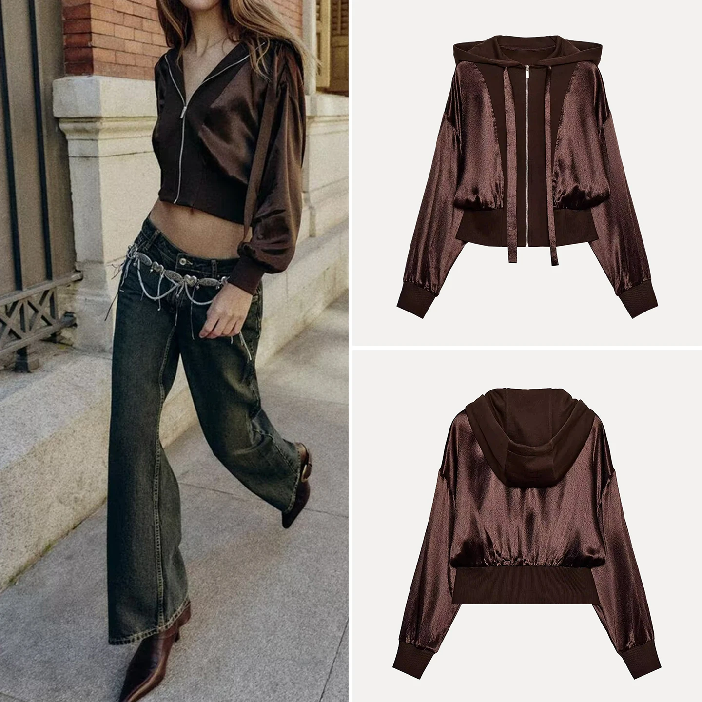 Новинка зимы 2029, женская модная мозаичная цилиндрическая шляпа, пальто Z-стойка, верхняя одежда, длинная одежда с застежкой-молнией...
Новинка зимы 2029, женская модная мозаичная цилиндрическая шляпа, пальто Z-стойка, верхняя одежда, длинная одежда с застежкой-молнией...