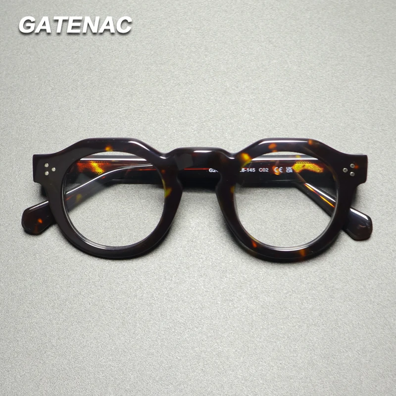 Gatenac Vintage Handmade Acetate Glasses Frame Men Round High Quality Eyeglasses Frame Women Retro Luxury Brand Designer Eyewear
Gatenac Vintage Handmade Acetate Glasses Frame Men Round High Quality Eyeglasses Frame Women Retro Luxury Brand Designer Eyewear
