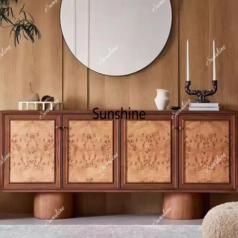 Medieval style tree tumor bark pattern solid wood dining side cabinet French retro wall cabinet
Medieval style tree tumor bark pattern solid wood dining side cabinet French retro wall cabinet