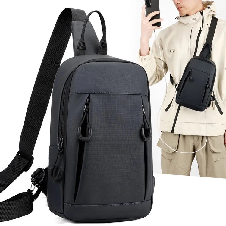 New Fashion Chest Bag Men's Solid Color Casual Waterproof Crossbody Bag Simple Versatile Commuter Shoulder Bag
New Fashion Chest Bag Men's Solid Color Casual Waterproof Crossbody Bag Simple Versatile Commuter Shoulder Bag